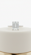Solitaire Emerald-Cut Diamond Ring